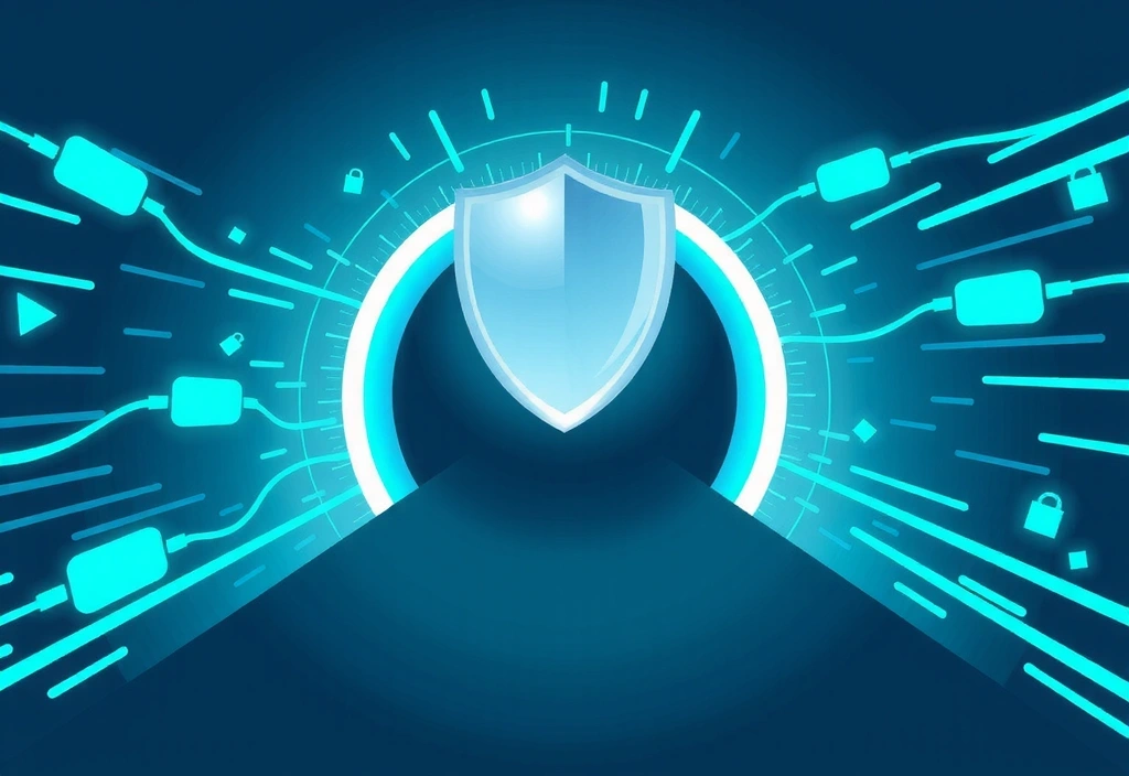 Secure data transfer icon